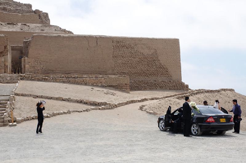 A wedding at Pachacamac