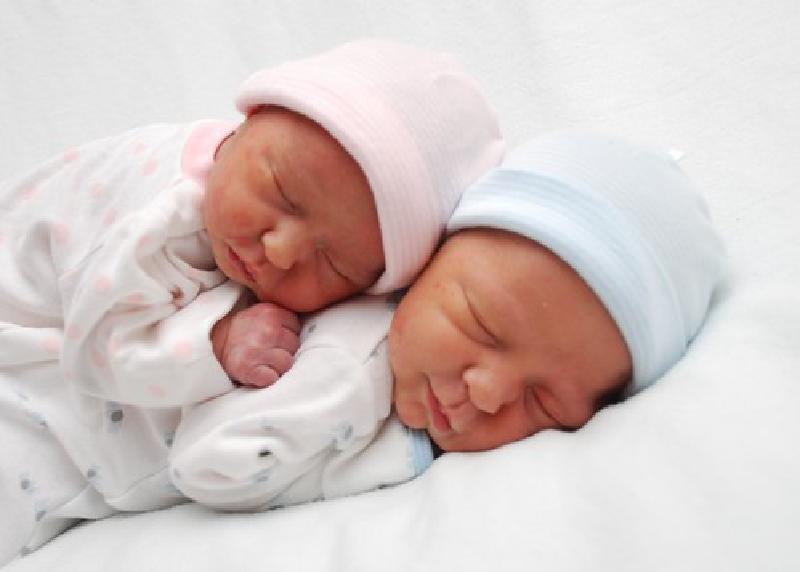 Maya and Connor at Baptist Hospital